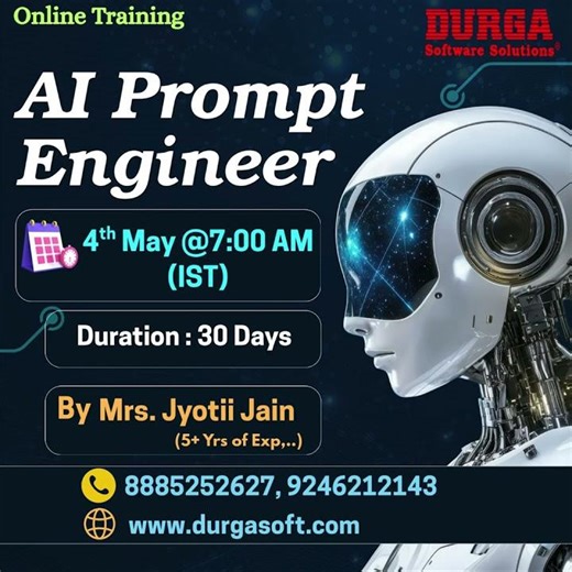 AI Prompt Engineer Online Training @ DURGASOFT #durgasoftware #durgasoft #shorts #durgasoftonine