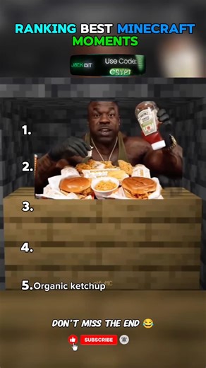 Top 5 best minecraft moments #minecraft #gaming #memes