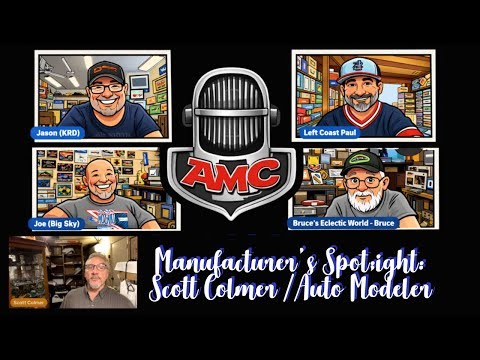 The AMC Live Cast Show! | Eps #79 | Manufacture Spot Light | Scott Colmer | Auto Modeler Magazine