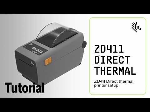 ZD411 Direct Thermal Printer Setup | Zebra