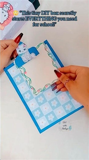 📦 Tiny DIY Box That Secretly Stores ALL My Stationery 😳💙