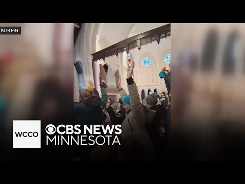Video shows moments Minnesota protesters disrupted services at church with ICE pastor