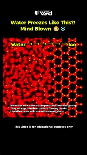 Water Freezes Instantly?! 🤯 Crystal Physics ❄️ #shorts