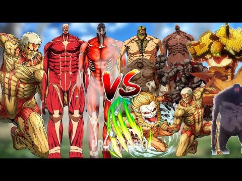 Armored Titan 🛡️ & Bertholdt Colossal Titan 💥 & Eren Colossal Titan 🔥 vs ALL AOT Universe 🌍⚔️| #aot
