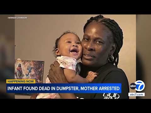 Baby found in dumpster, 19-year-old mother arrested on suspicion of murder, police say