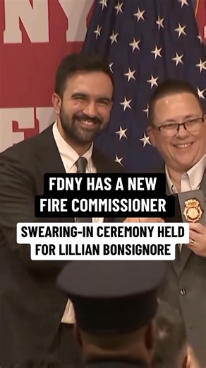 New FDNY Commissioner Lillian Bonsignore was sworn in by Mayor Zohran Mamdani during a ceremony Tuesday afternoon. https://cbsloc.al/4pvAjpM | CBS New York