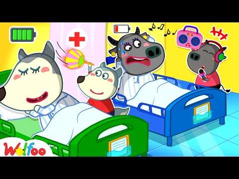 NEW | Quiet Please! 🤫How To Care For Mommy In Hospital | Cartoons For Kids | Wolfoo Family