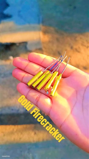 The Gold Firecracker test inside the can 🪙 🧨💥