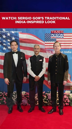 US Envoy Sergio Gor’s Traditional India-Inspired Look Goes Viral During Event In Delhi #shorts
