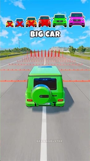 Small to Giant G-Class vs Spikes | BeamNG.drive