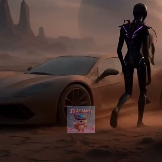 Abandoned Supercar on a Distant Moon…Until Aliens Took It 👽🚀