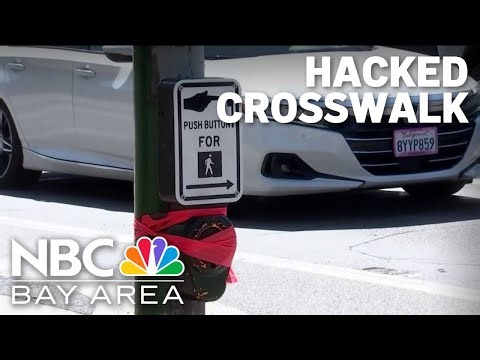 Weak password leads to hacked crosswalks on Peninsula