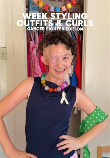 A week of outfits & curls-cancer fighter edition!!🎗️💘 | Week Of Outfits