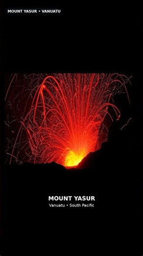 Mount Yasur Vanuatu #travel #earth #podcast #relaxing #peace #motivation #discover #travelshorts