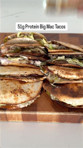 High Protein Big Mac Taco Meal Prep #mealprep #highprotein #tacos #fatloss #gymfood