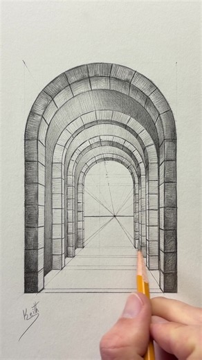 Easy perspective drawing ✍️ #drawing #drawingtutorial #howtodraw #easydrawing #perspectivedrawing