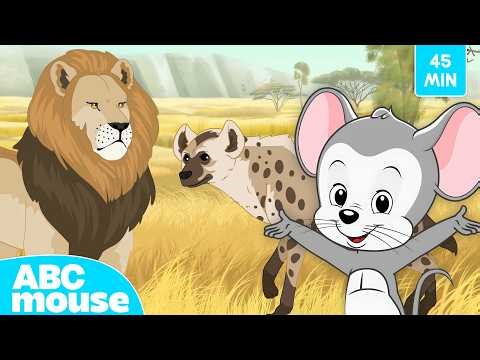 Serengeti Animals Adventure 🦁🐆 | ABCmouse Search & Explore for Kids | 45-Minute Compilation