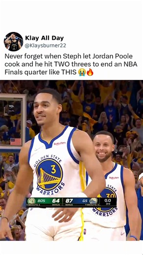 Steph looked at Poole like a proud dad😭