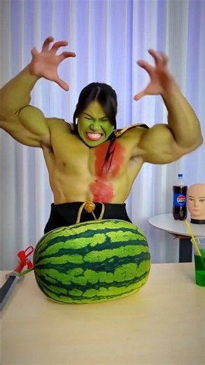 Halku Cut Open a Watermelon What Happened Next Was SHOCKING! 😱🍉🔥#shorts #youtubeshorts #viralvideo