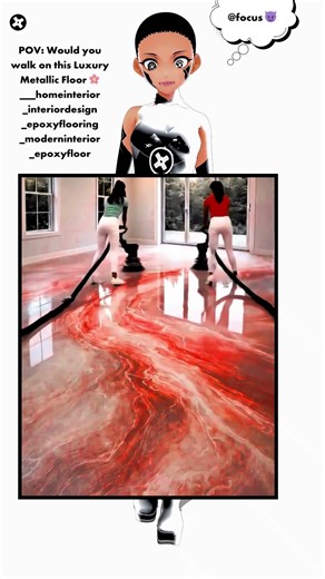 POV: Would you walk on this Luxury Metallic Floor 🌸___homeinterior _interiordesign _epoxyflooring _