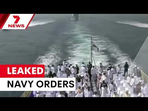 Leaked Navy documents raise questions over Middle East War | 7NEWS