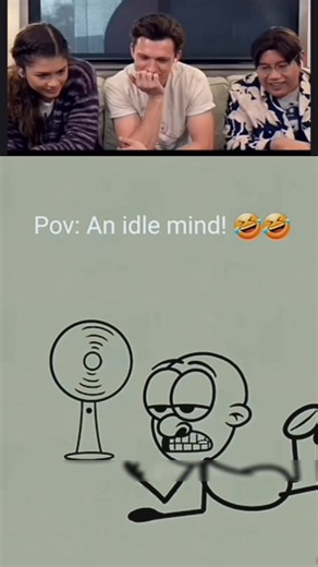 idle mind Tomholland react😂 #shorts #memes #fyp #trend