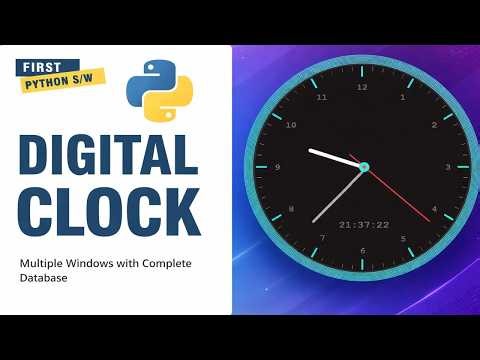 How to Make a Digital Clock in Python | Simple Python Project #python #coding