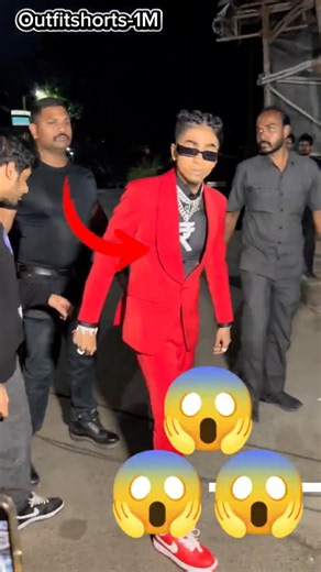 MC Stan Outfit Price 🔥 Red Suit, Red Shoes & Black Sunglasses 😎 | MC Stan Fashion #shorts #mcstan