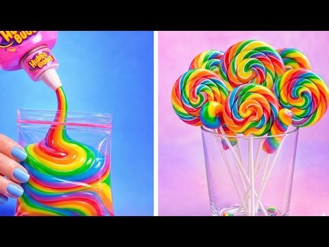 RAINBOW vs CHOCOLATE FOOD CHALLENGE 🤩🍭 Best Food Challenges by 123 GO!