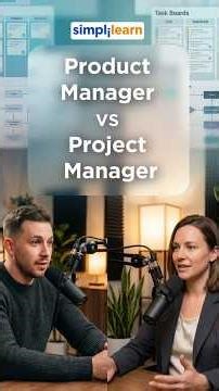 Product Manager vs Project Manager 2026: Key Differences Explained Clearly | #Shorts | #Simplilearn