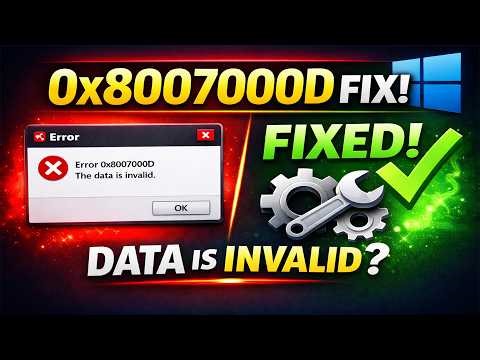 The Data is Invalid 0x8007000D in Windows 11/10 | Windows Update, DISM, SFC & BitLocker | Fixed 100%