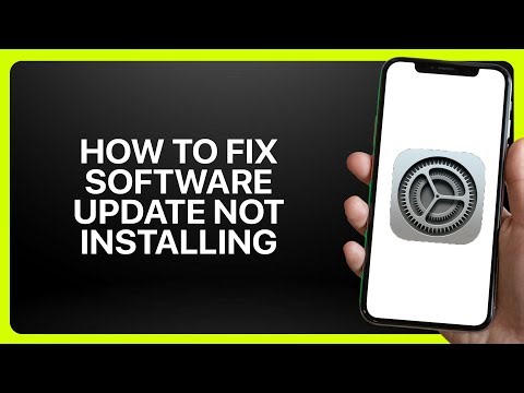 How To Fix Software Update Not Installing In iPhone Settings 2026! Tutorial