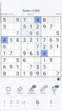 may - 25 daily sudoku challenge #dailychallenge #dailysudoku