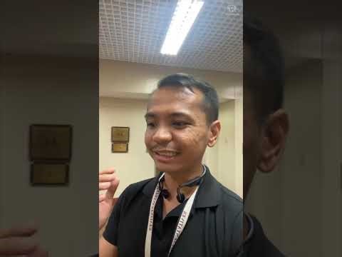 Senate President Alan Peter Cayetano briefly talks to the press on Thursday, May 14