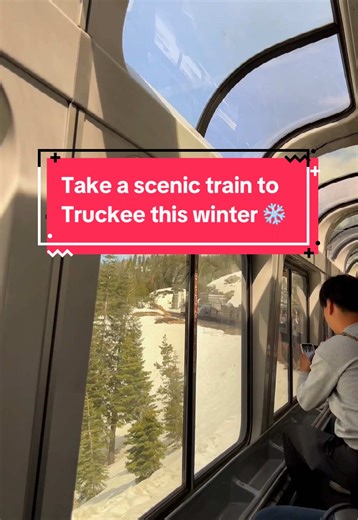 Scenic Winter Train Journey to Truckee, California