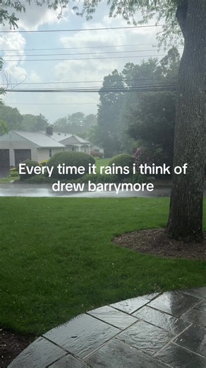 And that’s on being chronically online #fyp #rain #rainyday #drewbarrymore #raining