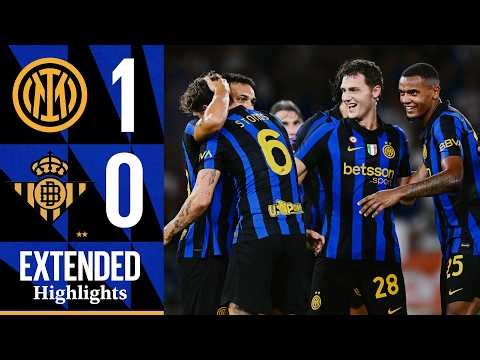 STONES SEGNA ALL'ESORDIO | INTER 1-0 BETIS | EXTENDED HIGHLIGHTS 🖤💙
