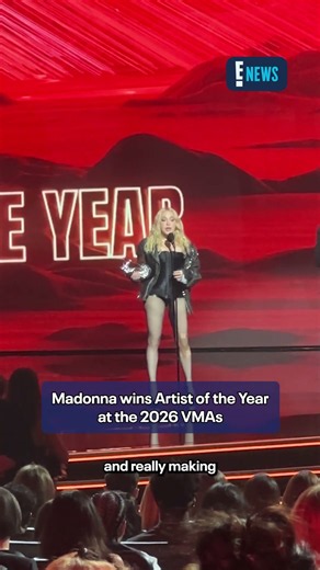 Madonna wins Artist of the Year at the 2026 #VMAs. 🤩