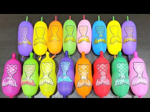 Glossy Slime Mixing LIVE With Balloons, Beads & Piping Swirls #412