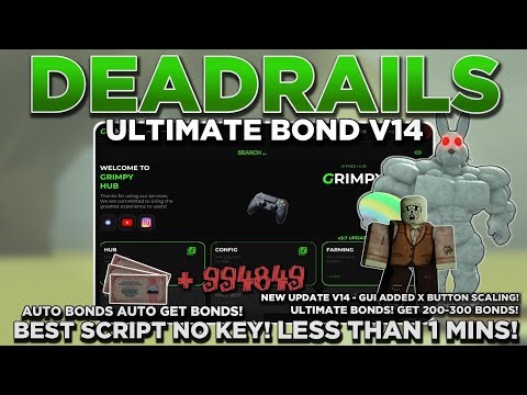 [NEW] Dead Rails Auto Bonds Script OP (AUTO BOND V14!) | INSTANT BONDS 15K+ BONDS! NO KEY + NEW GUI!