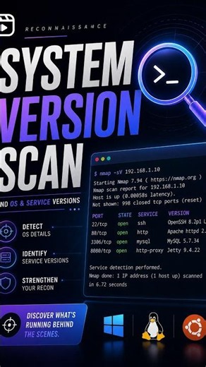 Nmap System Version Scan 🔍 | Find OS & System Details