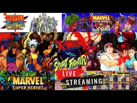 🚨 INSANE MATCHES! Marvel vs Capcom 1, 2 & X-Men vs Street Fighter LIVE 🔥