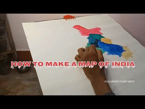 SCHOOL Project #watercolur #art First time #india #map #howtomakemoneyonline View check #sorabhjoshi