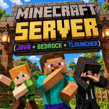 One Minecraft Server for ALL Players 😱 (Java + Bedrock + TLauncher) #minecraft #minecraftserver