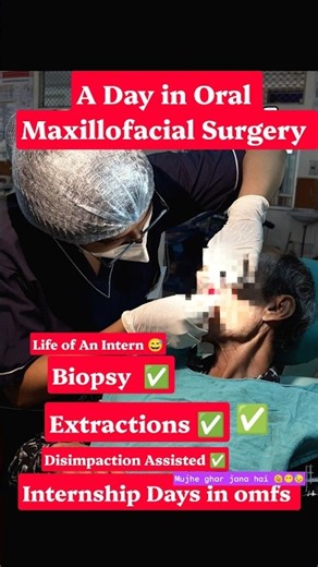 A Day in Oral & Maxillofacial Surgery 🦷🩺 | Dentist Life ✨ #Shorts