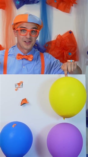 Balloon Pop Surprise with Blippi! 🎈 #blippi #rainbow #challenge