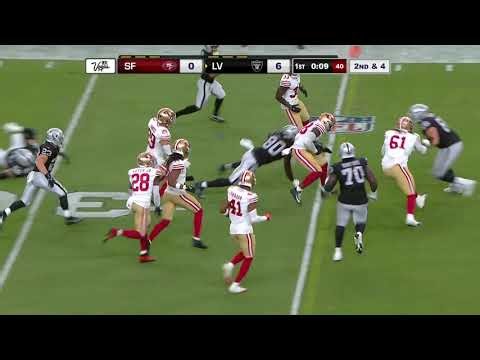Fernando Mendoza throws INT to Tatum Bethune across the middle