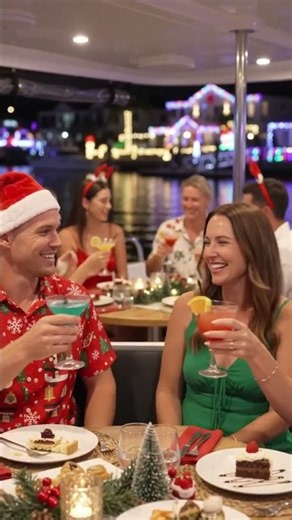 Gold Coast Christmas Lights Dinner Cruise #runawaybay #christmaslights #christmaslightscruise