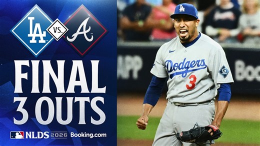 FINAL 3 OUTS: Edwin Díaz earns the save as the Dodgers take a 2-1 lead in the NLDS! 🎺