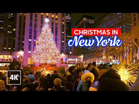 Christmas Walk in NEW YORK 🎁 Holiday Season 2025 🎄 Walking Tour 4K